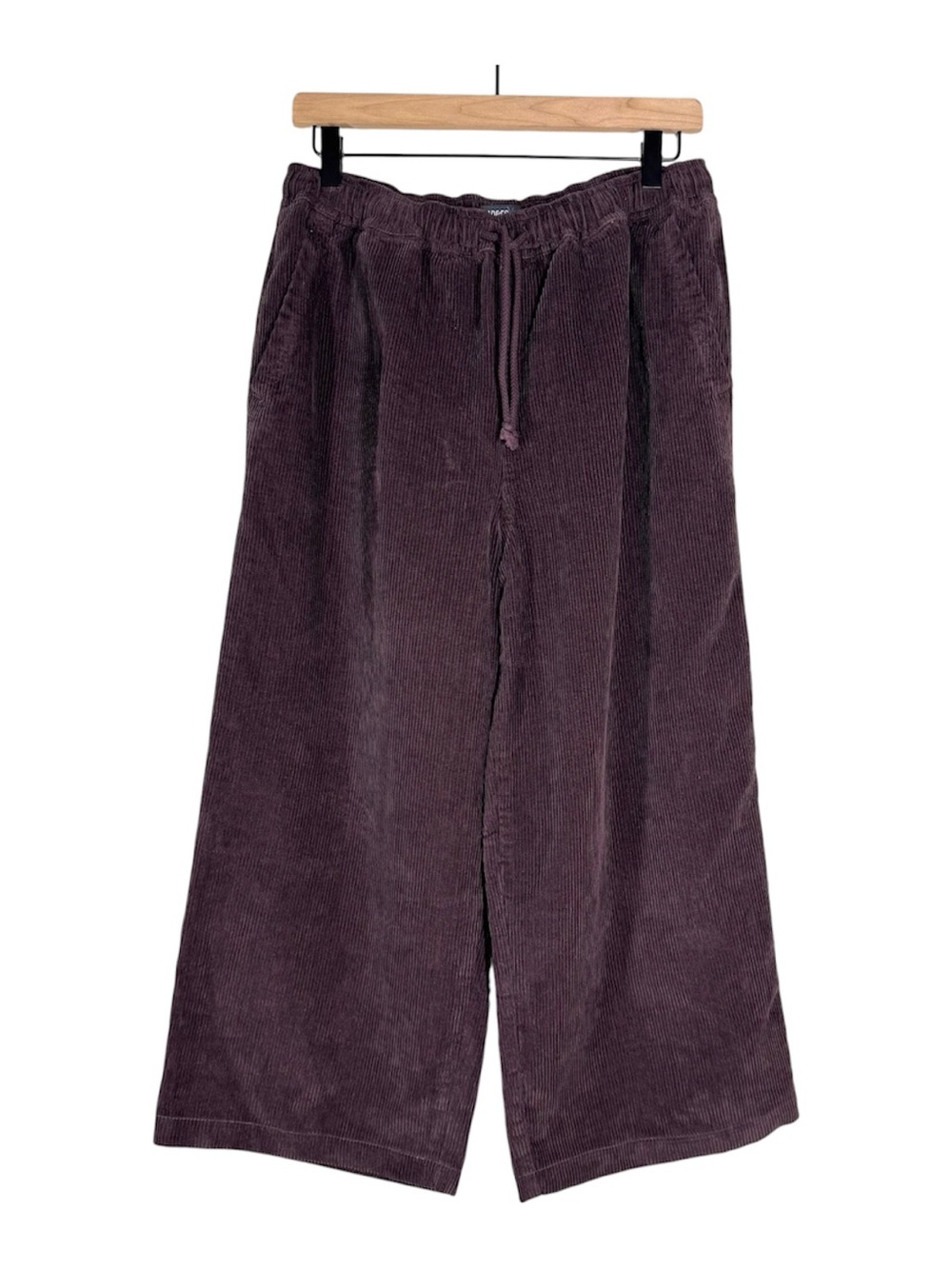 Toad&Co Cascadia Pull On Purple Corduroy Drawstring Wide Leg Pants M